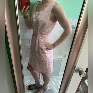 J. Crew Cotton/Linen Blend Sun Dress with pockets!